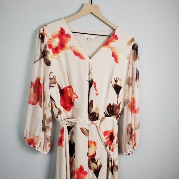 Cato Floral Wrap Dress 14/16W - Picture 3 of 6